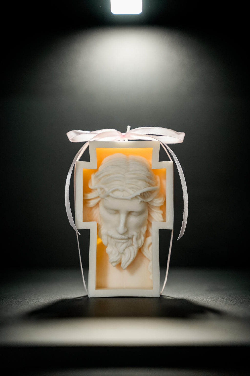 Handgemachte Jesus Kerze