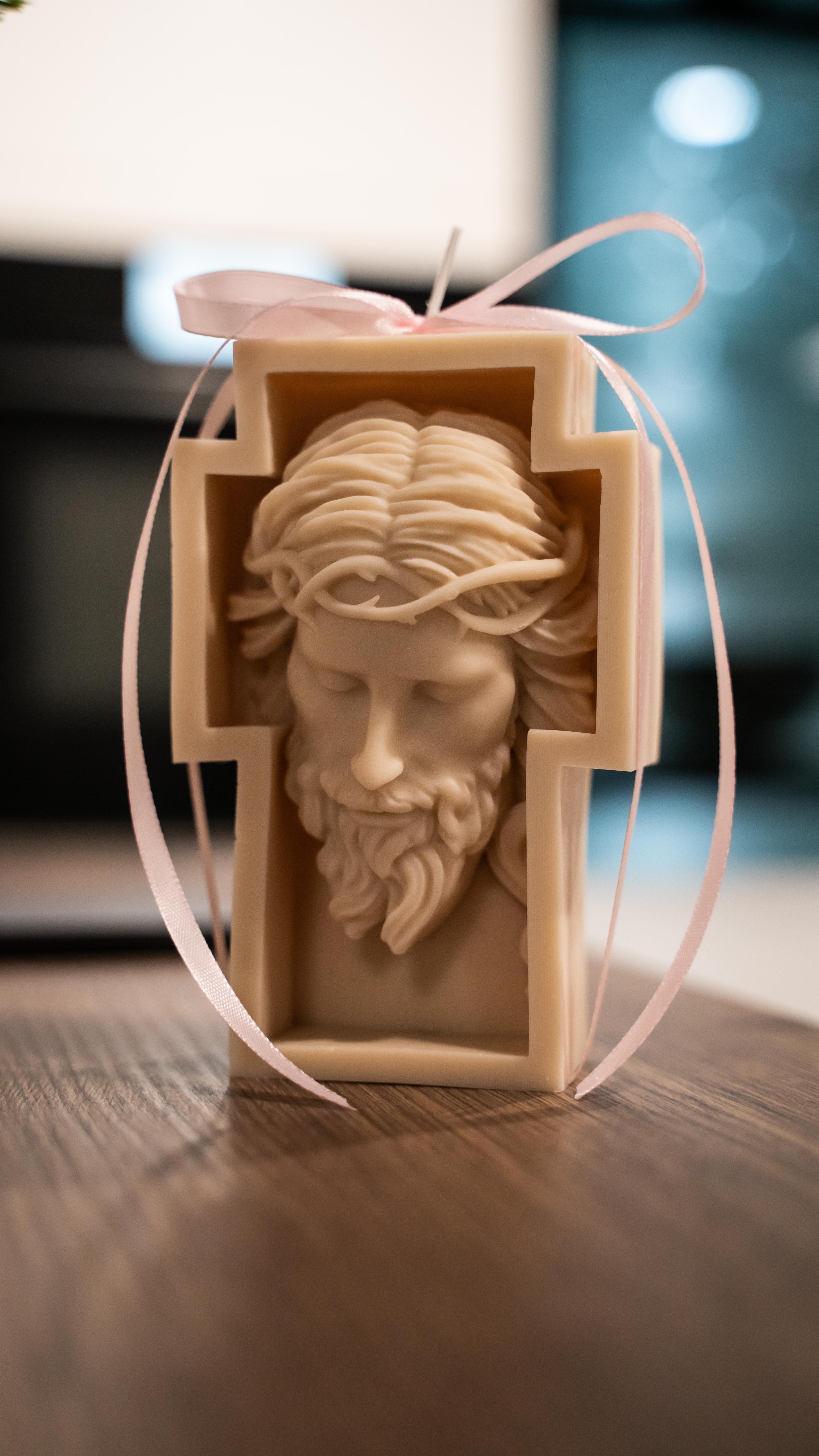 Handgemachte Jesus Kerze